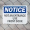 Signmission Not An Entrance Use Front Door OSHA Notice Sign, Plastic, 10in W x 7in L, 2PK OS-2PACK-NS-P-710-L-15152 - alternate 4